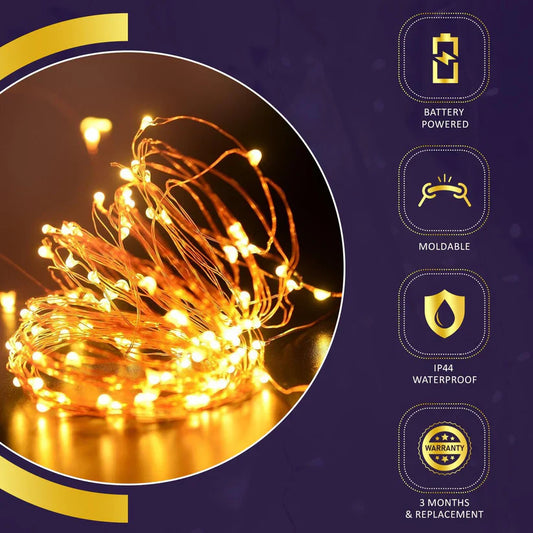 2PCs 20LED 2M Bar LED Wine Bottle Cork String Lights