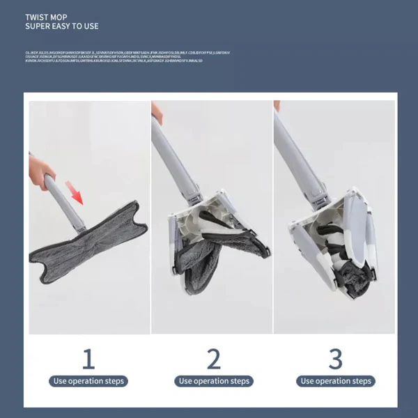 360° Twister X Mop Cleaning Mops Floor Mop Microfiber