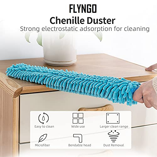 Micro Fiber Flexible Fan & Ceiling Duster with Long Handle