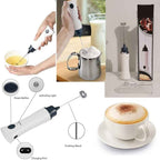 Rechargeable Coffee Frother | Coffee Beater with Turbo Speed - 3 To 4 Hour continuous working