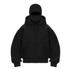 BlACK LAVA NINJA ZIPPER HOODIE