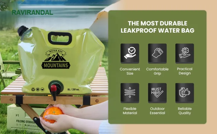 8L Outdoor Foldable Water Travel Bag