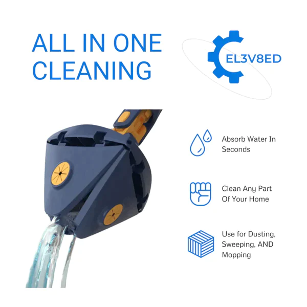 360° Rotatable Adjustable Cleaning Triangle Mop