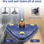360° Rotatable Adjustable Cleaning Triangle Mop