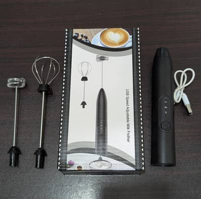 Rechargeable Coffee Frother | Coffee Beater with Turbo Speed - 3 To 4 Hour continuous working