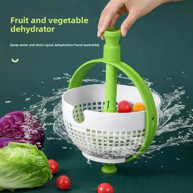 Fruit Salad Rotating Draining Basket