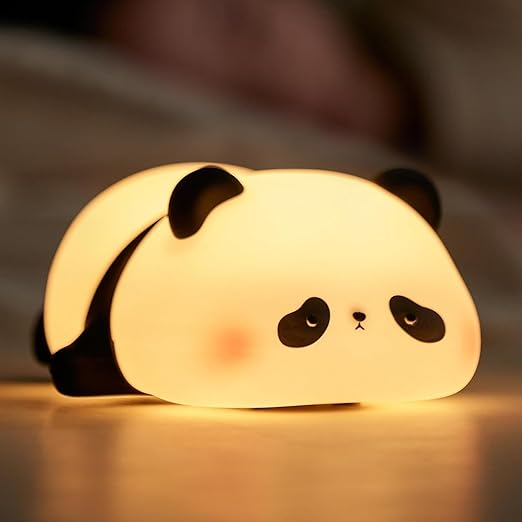 Azelf panda RGB night light, USB rechargeable, eye-care, timer, bedroom gift