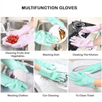 Dishwashing gloves silicone kitchen scrubber