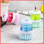 2-in-1 Dishwashing Brush Scrub & Dishsoap Dispenser for Kitchen