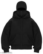 BlACK LAVA NINJA ZIPPER HOODIE