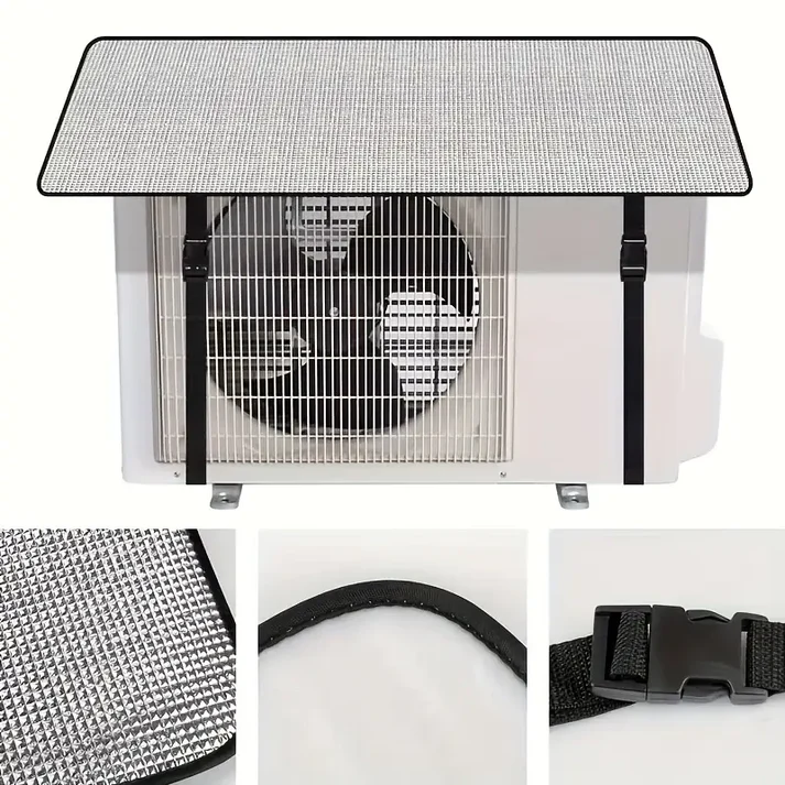 AC Outdoor Air Conditioner Protective Cover Window Air Conditioner Cover for Outside Units, Waterproof Window AC Unit Cover Sun Shade UV Defense, Snow, Ice, Frost, Leaf Guard