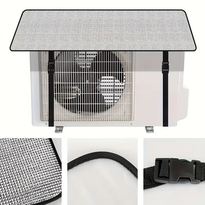 AC Outdoor Air Conditioner Protective Cover Window Air Conditioner Cover for Outside Units, Waterproof Window AC Unit Cover Sun Shade UV Defense, Snow, Ice, Frost, Leaf Guard