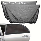 4Pc Universal Car Railing Side Window Curtain for All  Cars