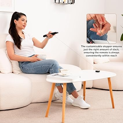 Remote Rescue - Retractable String Leash, Adheres to Any Surface, Anti-Loss System for Any Remote