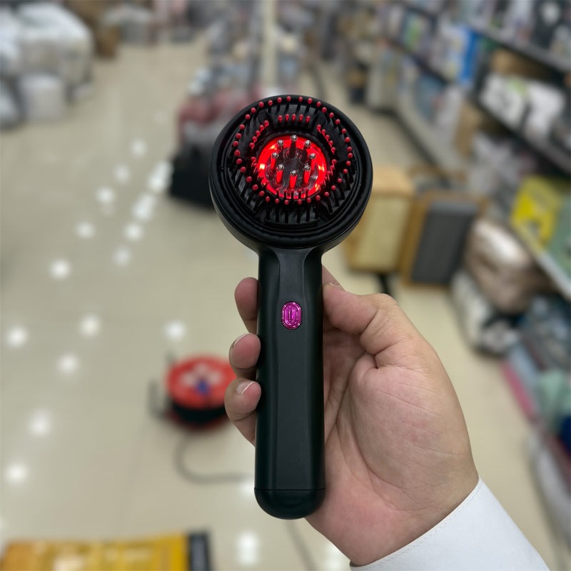 3 in 1 Red Light Therapy Head Massage Comb Hair Oil Applicator Waterproof Hair Growth Vibration Electric Scalp Massager Brush
