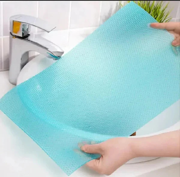 4 PCS Refrigerator Mats, Waterproof Fridge Pads Washable Fridge Mats Liners Mat Shelves Drawer Table Mats