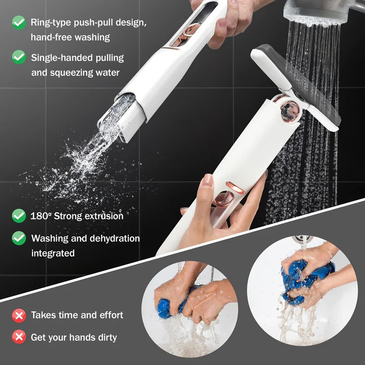 Portable mini mop compact lightweight floor cleaner for quick cleaning