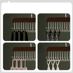 ooks wooden hanger simple strong design keeps clothes organized neatly