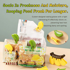 Magnetic banana sealing clip with airtight food seal compact size