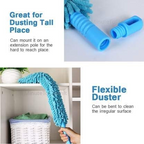 Micro Fiber Flexible Fan & Ceiling Duster with Long Handle