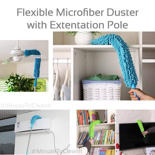Micro Fiber Flexible Fan & Ceiling Duster with Long Handle