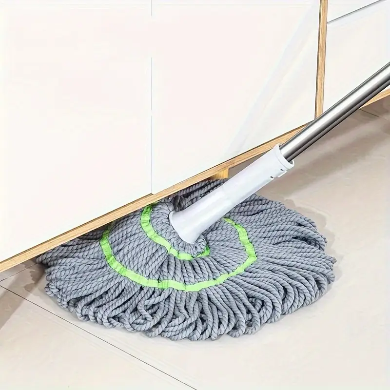 Easy-Wring Self-Twisting Mop - Hands-Free Washing, Rotating Design for Effortless Cleaning in Bedroom, Living Room, Bathroom