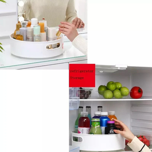 360 degree rotating kitchen storage tray for easy organized access