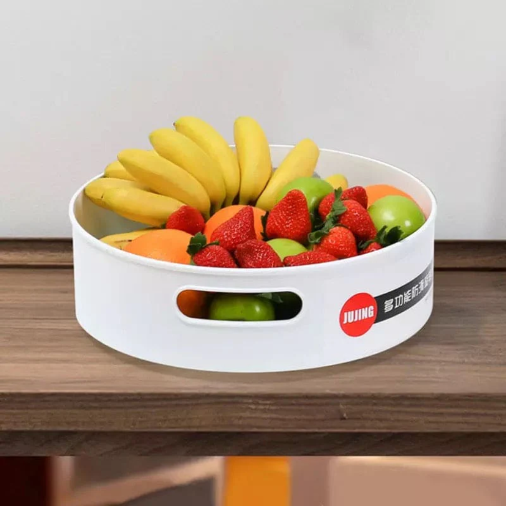 360 degree rotating kitchen storage tray for easy organized access