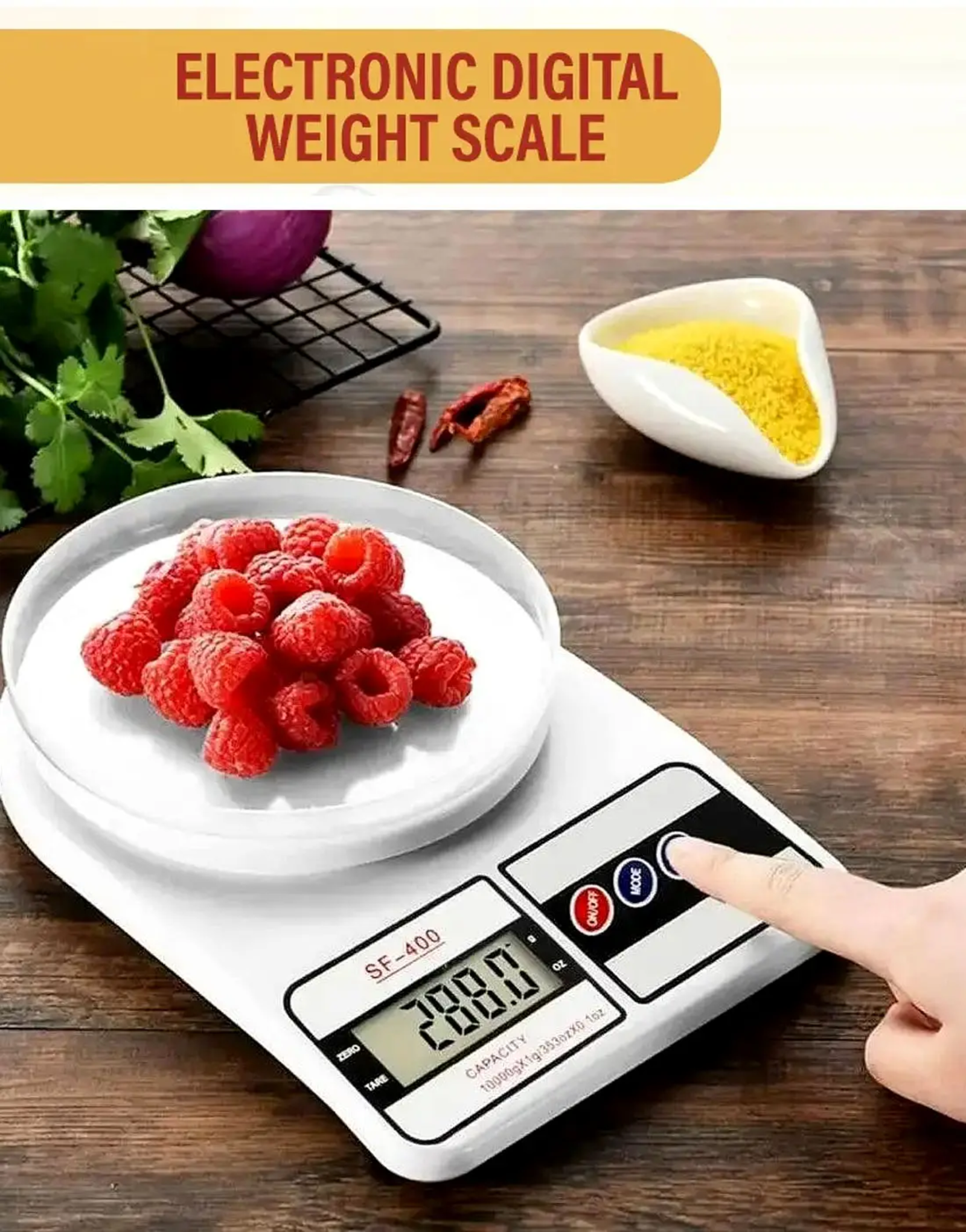 Digital kitchen scale up to 10kg accurate weight measurement tool