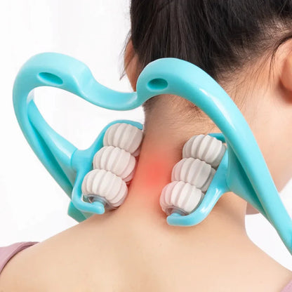6-wheel Neck Massager Plastic Pressure Point Therapy Neck Massage Tools Neck Massage Relieve