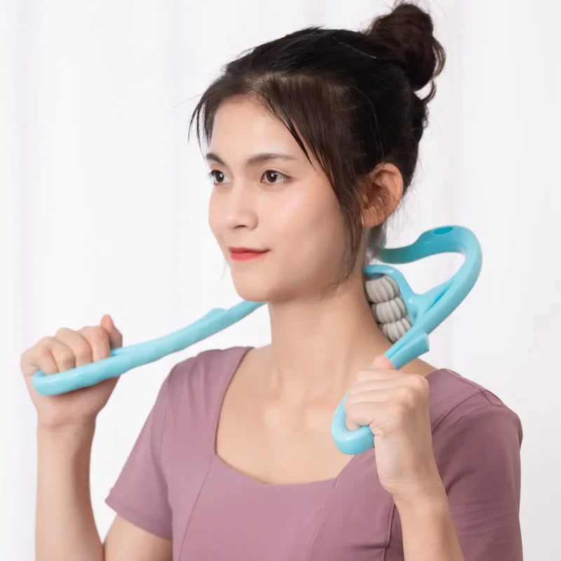 6-wheel Neck Massager Plastic Pressure Point Therapy Neck Massage Tools Neck Massage Relieve