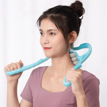 6-wheel Neck Massager Plastic Pressure Point Therapy Neck Massage Tools Neck Massage Relieve