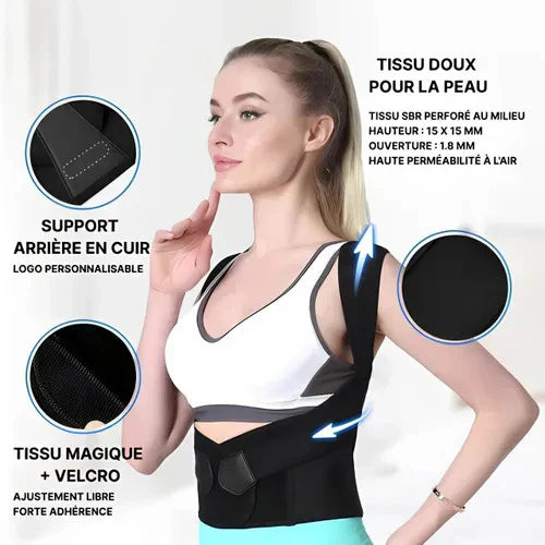New Adult Posture Corrector Belt, Breathable Back Correction Belt for Women and Men