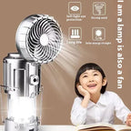 3IN1 Solar Portable Camping Lanterns Electric Fan