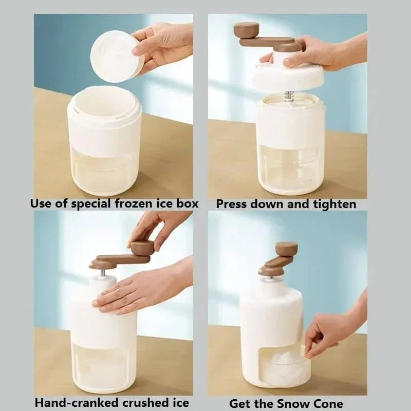 Shaved Mini Hand Ice Crusher Machine
