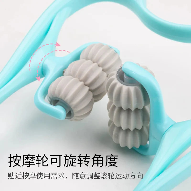 6-wheel Neck Massager Plastic Pressure Point Therapy Neck Massage Tools Neck Massage Relieve