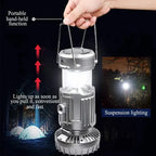 3IN1 Solar Portable Camping Lanterns Electric Fan