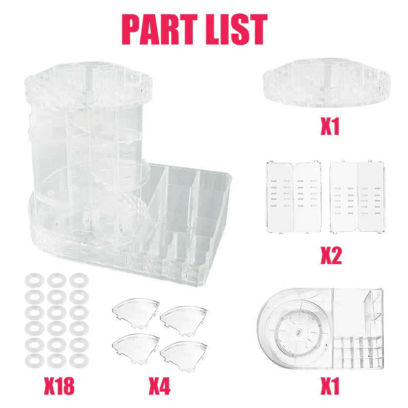 360 Degree Rotating Makeup Organizer,Jewelry Perfume Display Stand